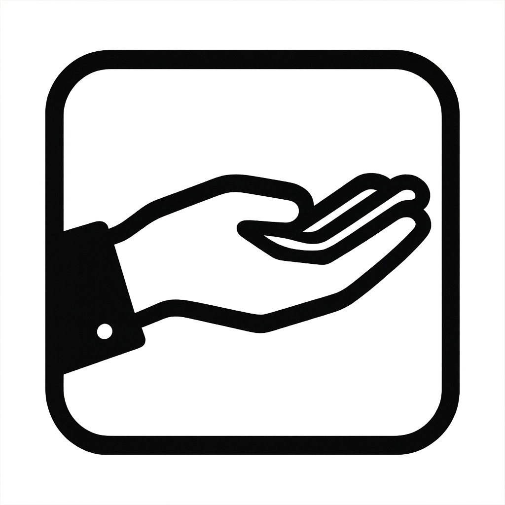 Icon of lending hand-1